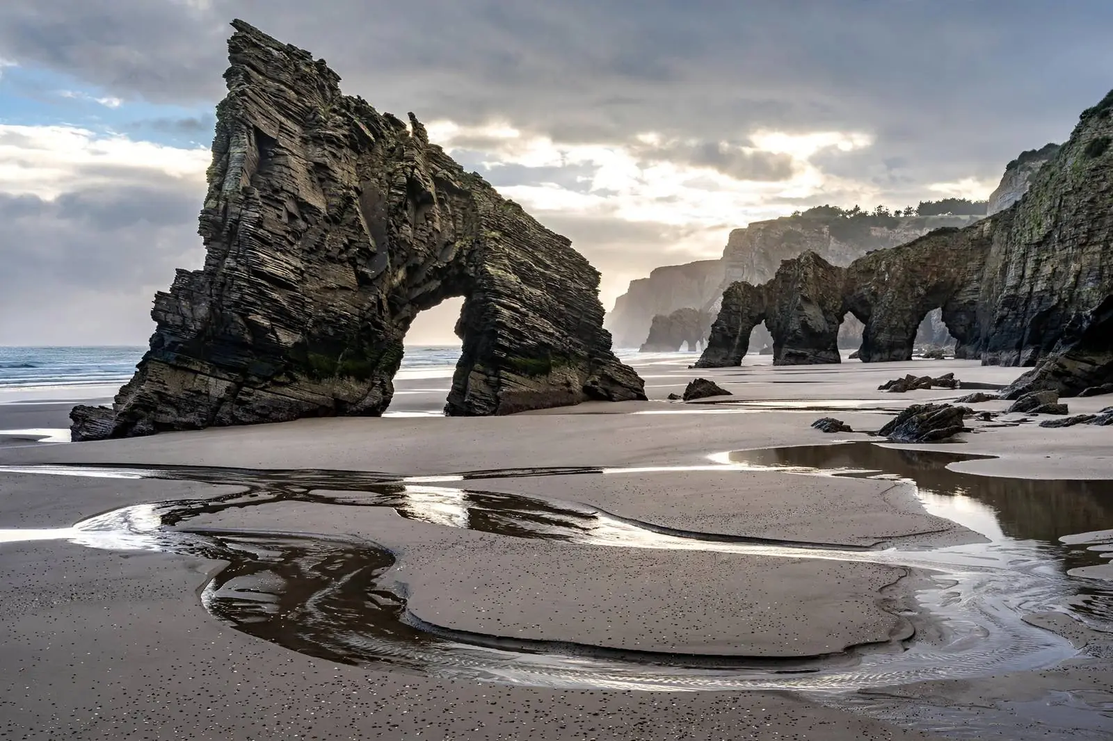 Cathedrals Beach rock arches in Galicia, one of the best beaches in Spain