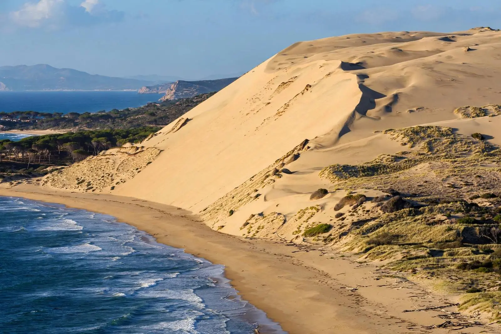 Bolonia sand dune and beach in Tarifa, Andalusia Spain