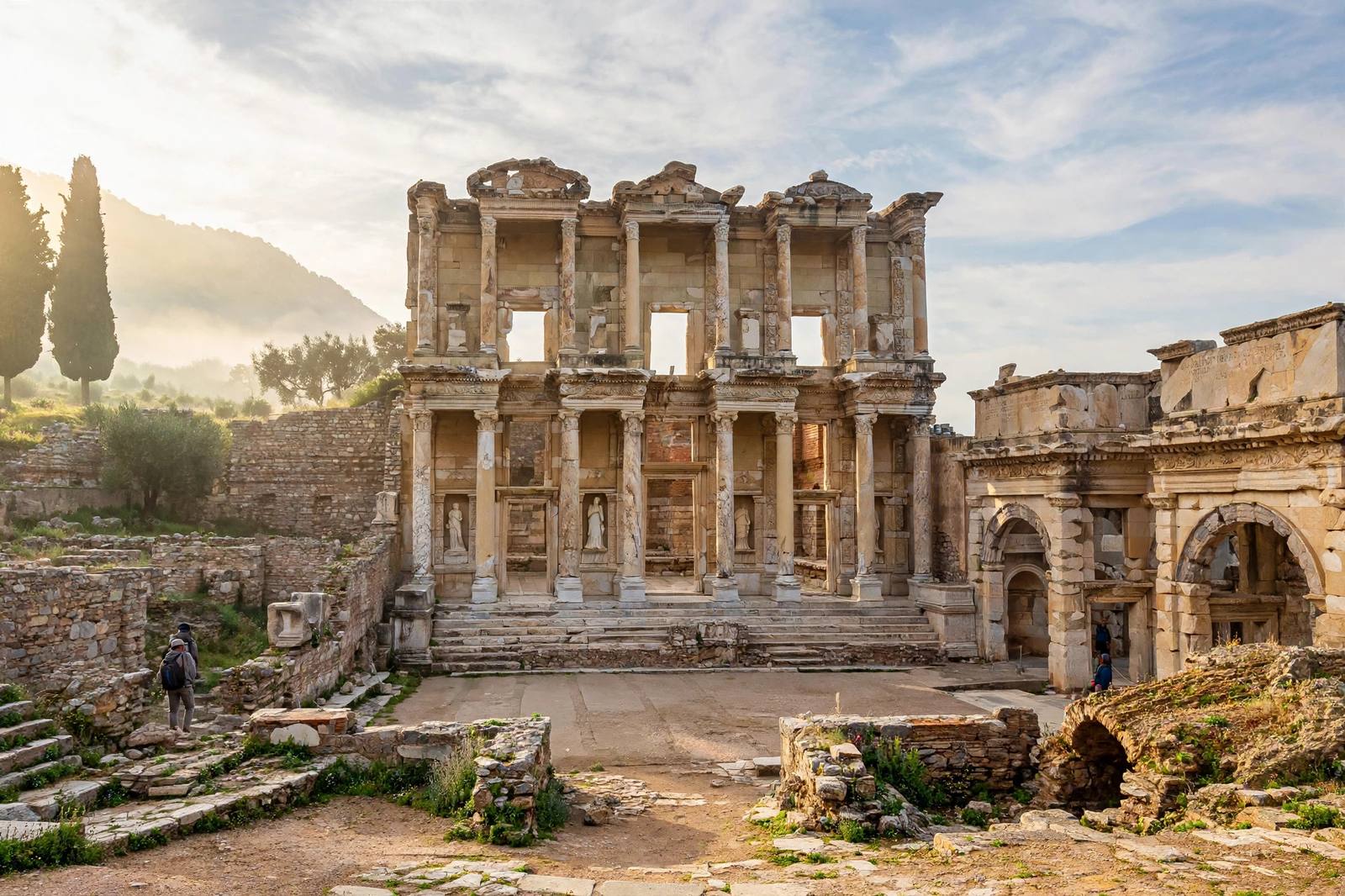 Library of Celsus at Ephesus in morning light